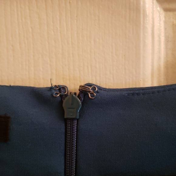 Women's Blue Green Dress by Talbots 2P - Picture 3 of 6